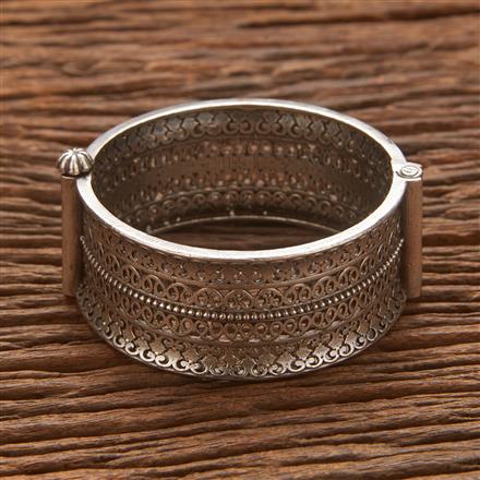 Broad Kada With Oxidised Plating