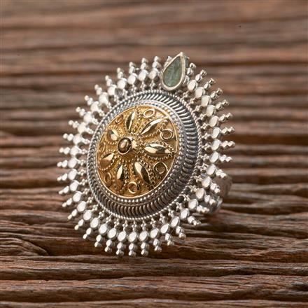 Oxidised Classic Ring With 2 Tone Plating