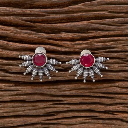 Classic Earring With Oxidised Plating