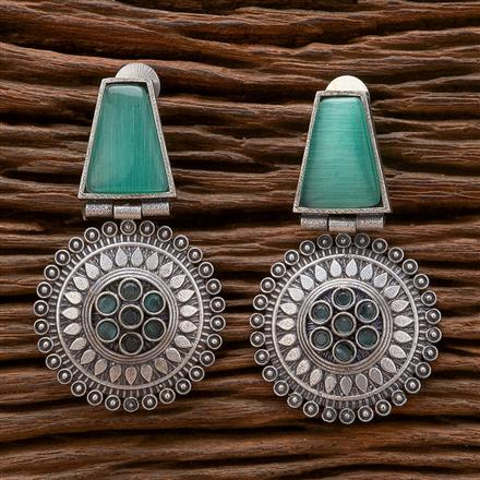 Classic Earring With Oxidised Plating