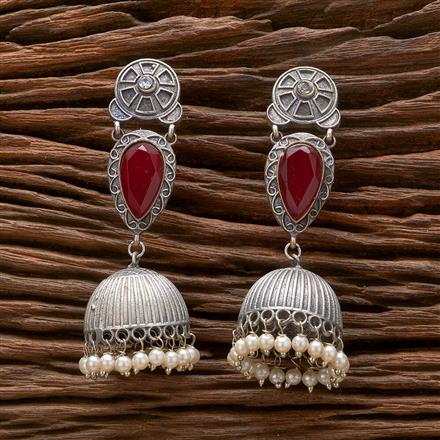 Moti Jhumki With Oxidised Plating
