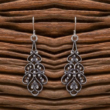 Classic Earring With Oxidised Plating