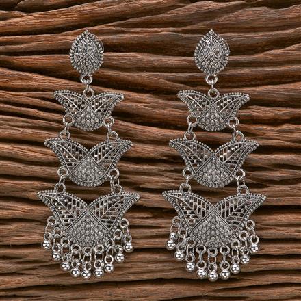 Classic Earring With Oxidised Plating