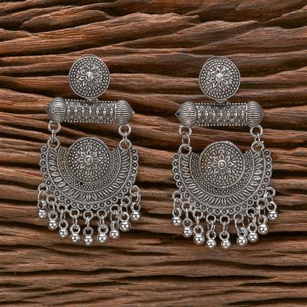 Classic Earring With Oxidised Plating