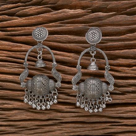Classic Earring With Oxidised Plating