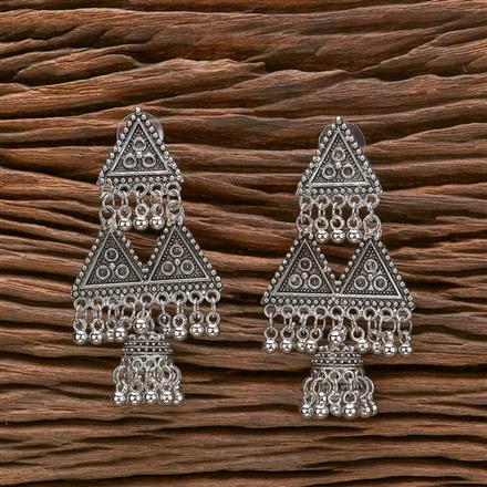 Classic Jhumki With Oxidised Plating