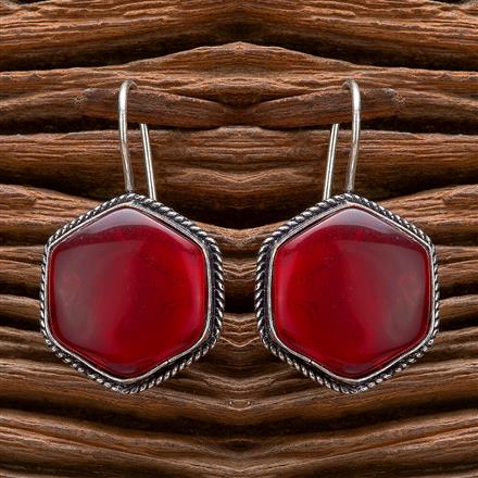 Classic Earring With Oxidised Plating