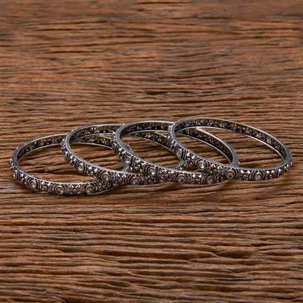 Classic Bangles With Oxidised Plating