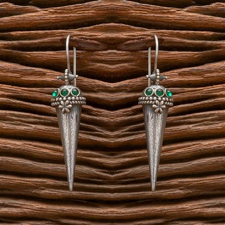 Classic Earring With Oxidised Plating