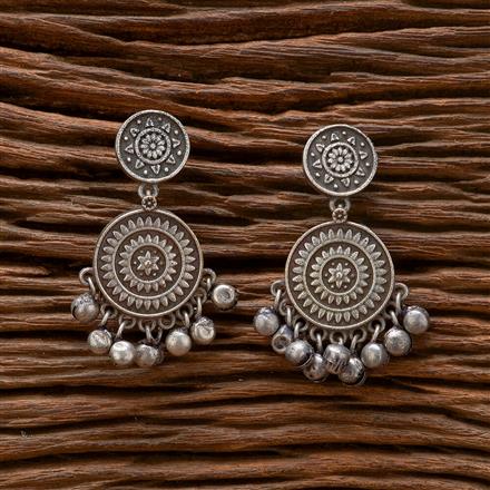 Classic Earring With Oxidised Plating