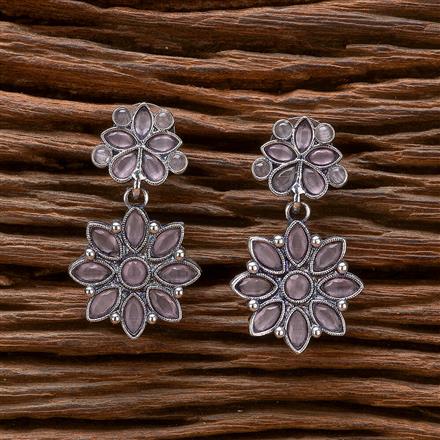 Classic Earring With Oxidised Plating