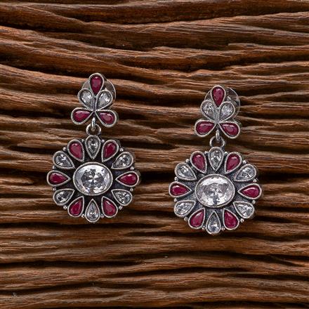 Classic Earring With Oxidised Plating