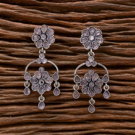 Classic Earring With Oxidised Plating