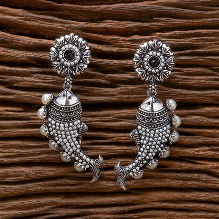 Classic Earring With Oxidised Plating