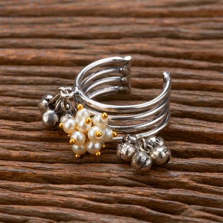 Adjustable Ring With Oxidised Plating