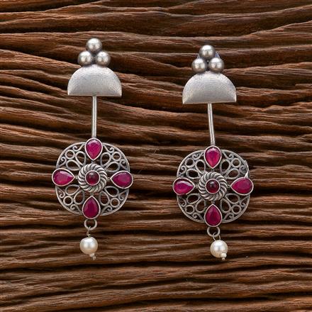 Classic Earring With Oxidised Plating