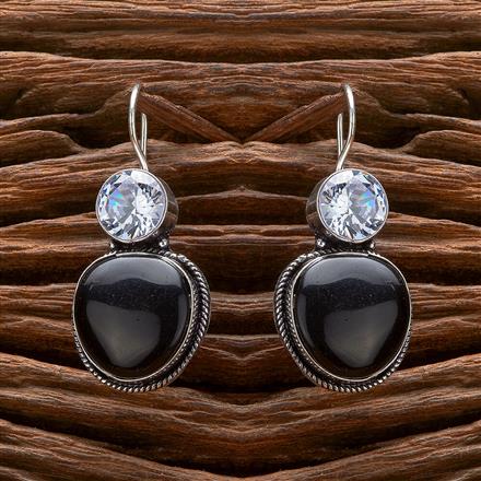 Classic Earring With Oxidised Plating