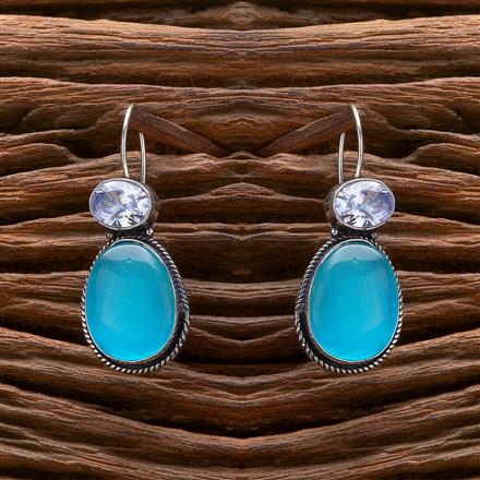 Classic Earring With Oxidised Plating