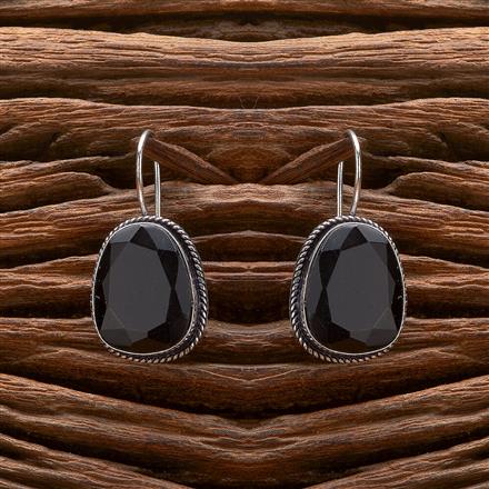 Classic Earring With Oxidised Plating