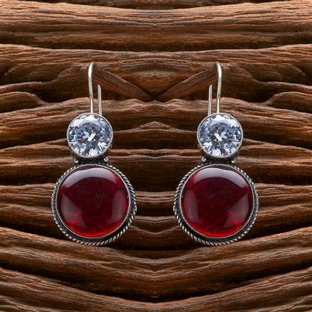 Classic Earring With Oxidised Plating