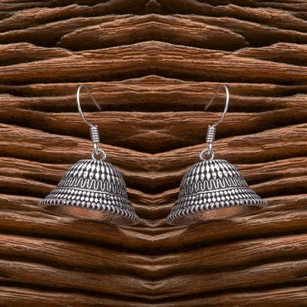 Jhumki With Oxidised Plating