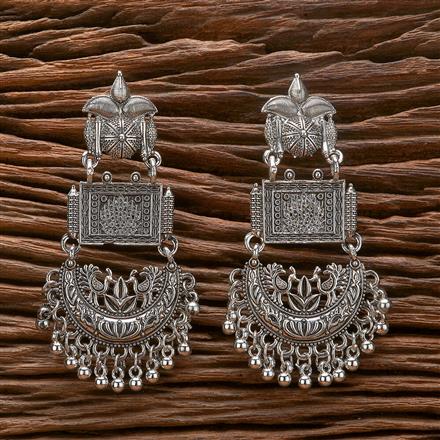 Classic Earring With Oxidised Plating
