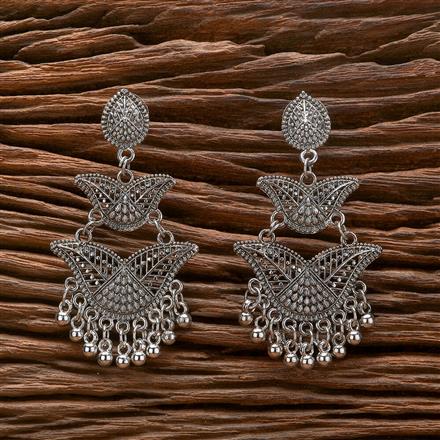 Classic Earring With Oxidised Plating