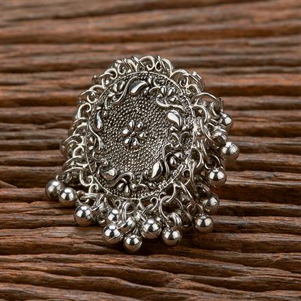Adjustable Ring With Oxidised Plating