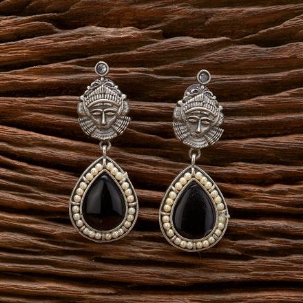 Classic Earring With Oxidised Plating