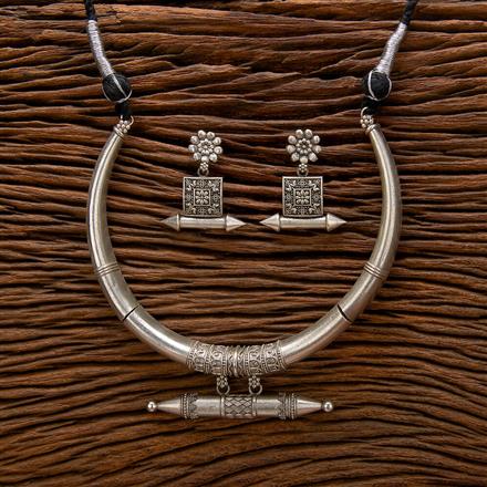 Classic Necklace With Oxidised Plating