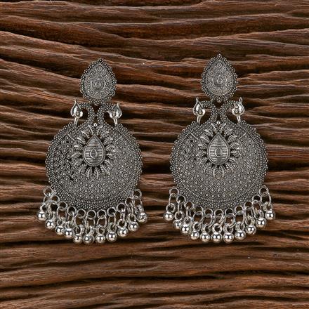 Classic Earring With Oxidised Plating