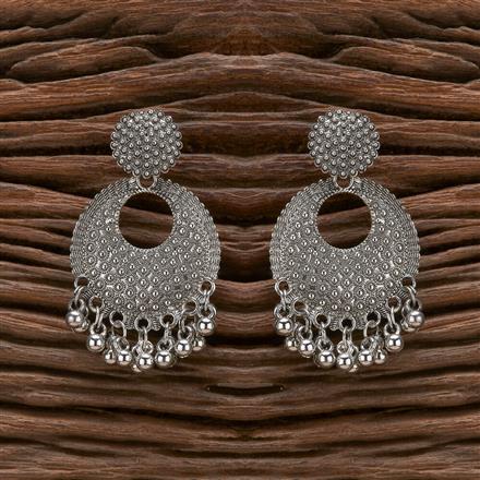 Classic Earring With Oxidised Plating