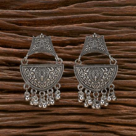 Classic Earring With Oxidised Plating
