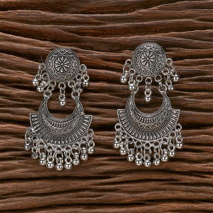 Classic Earring With Oxidised Plating