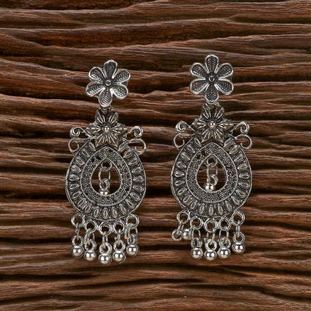 Classic Earring With Oxidised Plating