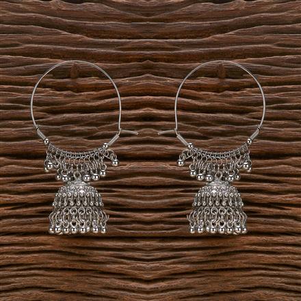 Jhumki With Oxidised Plating