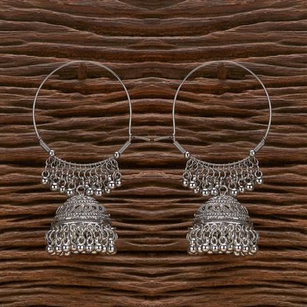 Jhumki With Oxidised Plating