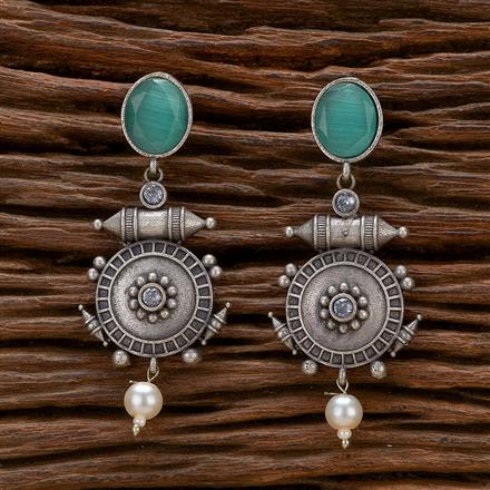 Classic Earring With Oxidised Plating