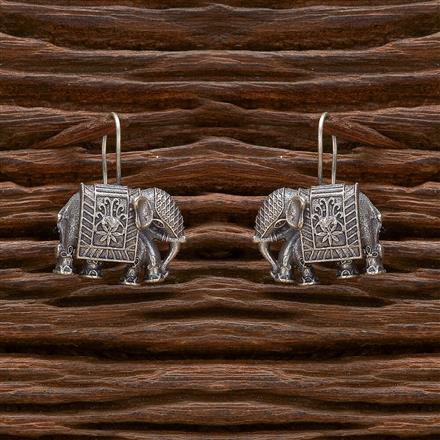 Classic Earring With Oxidised Plating