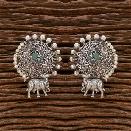 Classic Earring With Oxidised Plating