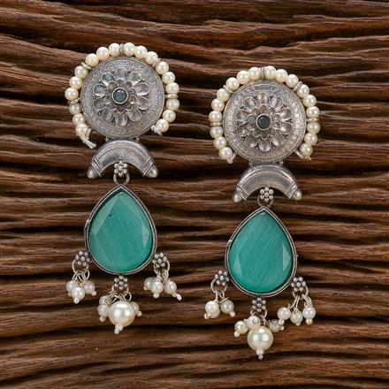 Classic Earring With Oxidised Plating