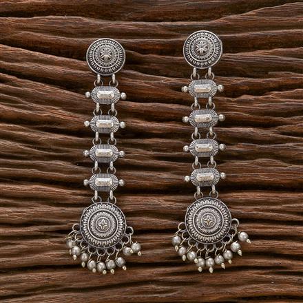 Classic Earring With Oxidised Plating