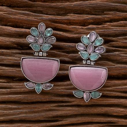 Classic Earring With Oxidised Plating