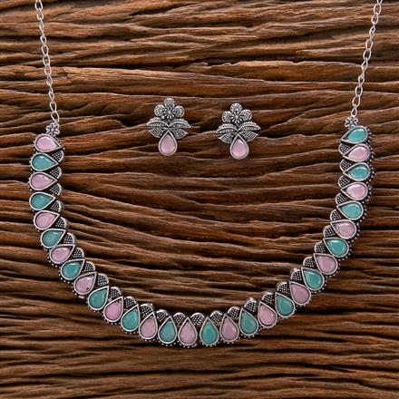 Delicate Necklace With Oxidised Plating