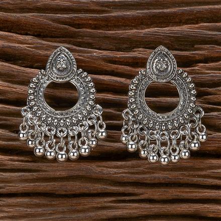 Classic Earring With Oxidised Plating