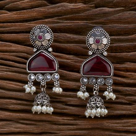 Moti Jhumki With Oxidised Plating