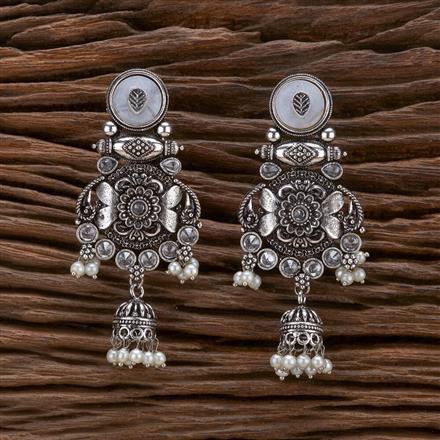 Classic Jhumki With Oxidised Plating