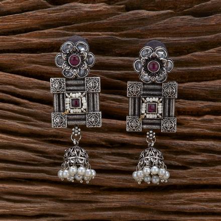 Jhumki With Oxidised Plating