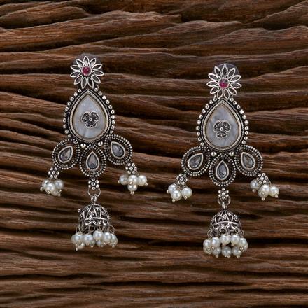 Classic Jhumki With Oxidised Plating