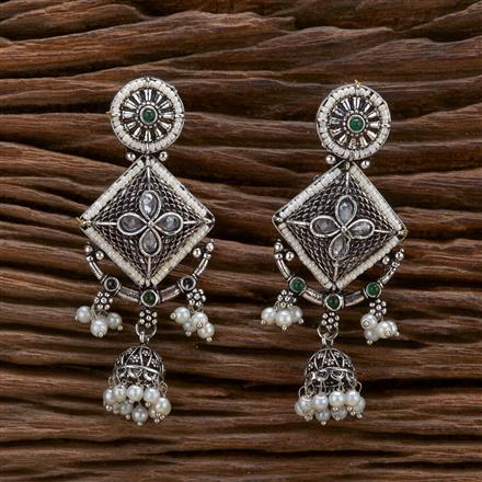 Classic Jhumki With Oxidised Plating